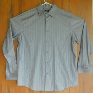 Alfani Gray Mens Dress Shirt Size XL